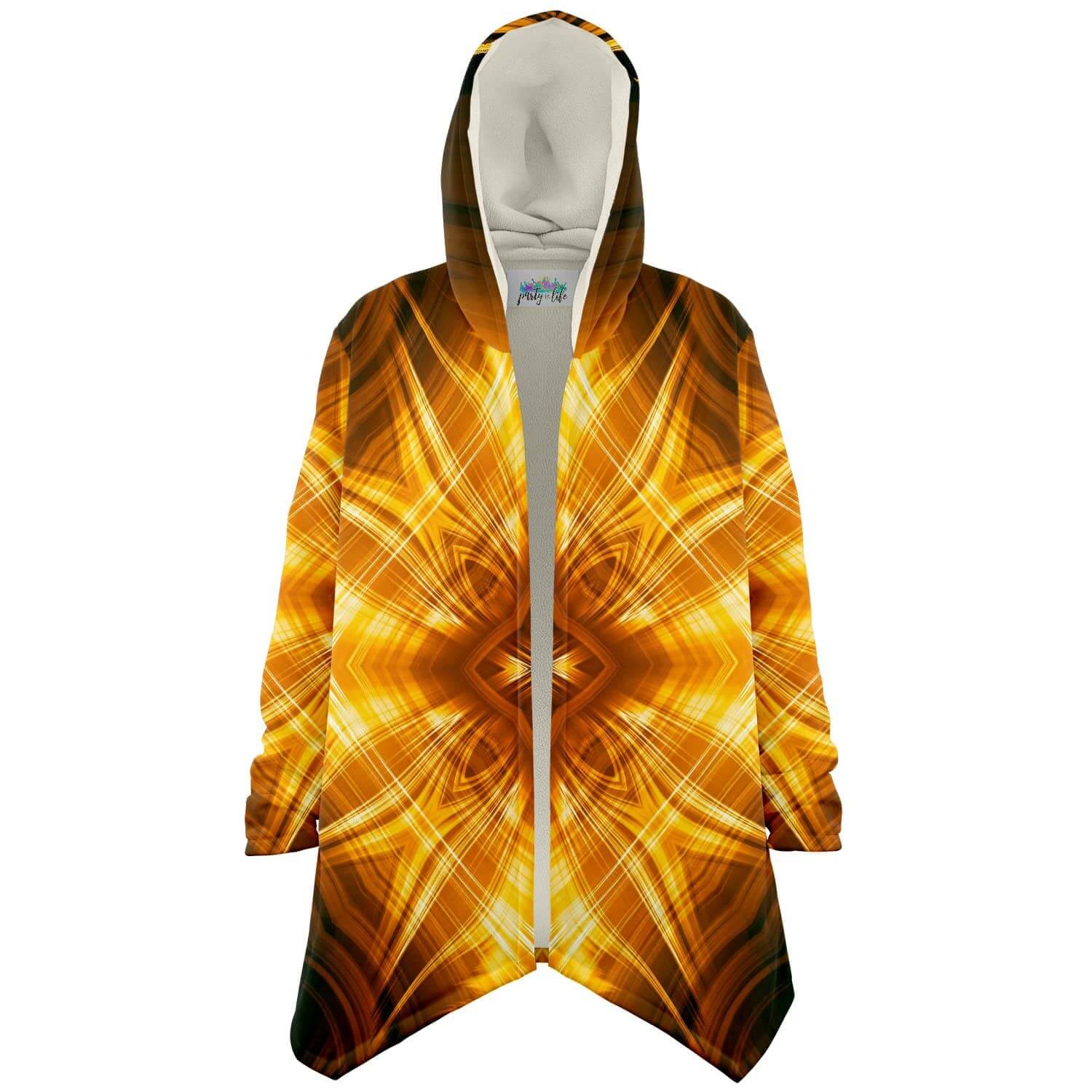 Gold Fire Cloak-Microfleece Cloak - AOP