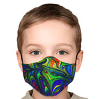 Abstract Colors Printed Face Mask-Fashion Face Mask - AOP