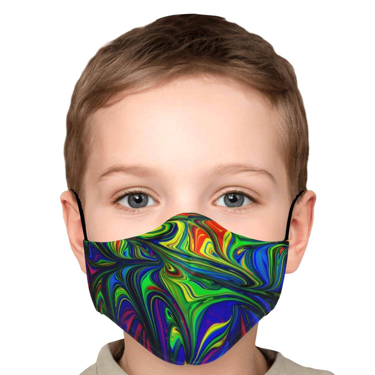 Abstract Colors Printed Face Mask-Fashion Face Mask - AOP
