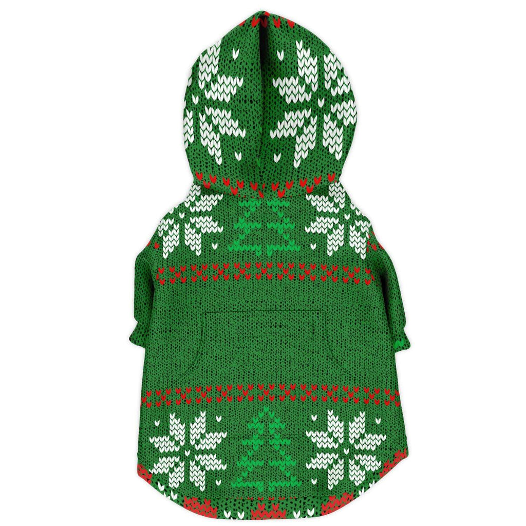 Custom Ugly Christmas Sweaters for Dogs-Fashion Dog Zip-Up Hoodie - AOP