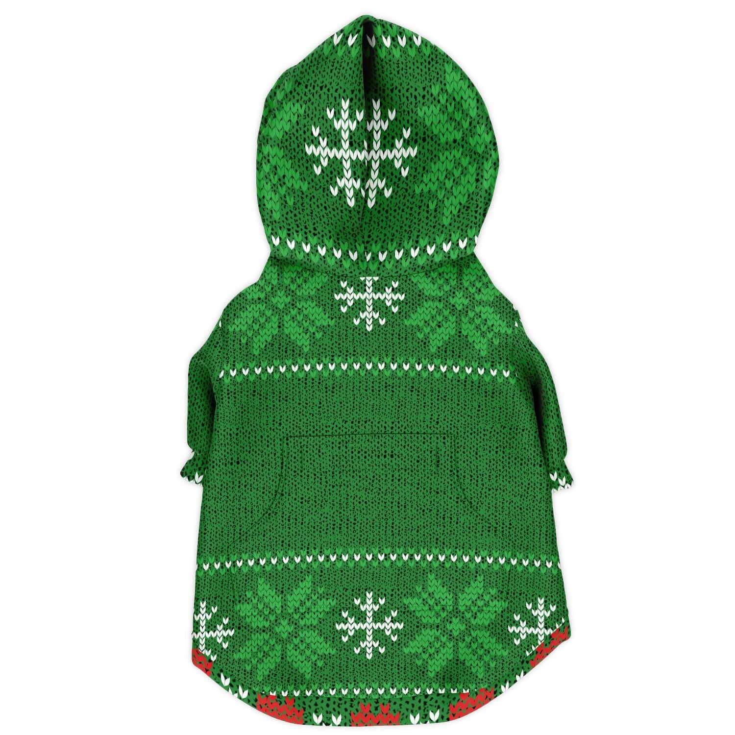 Custom Ugly Christmas Sweaters for Dogs-Fashion Dog Zip-Up Hoodie - AOP