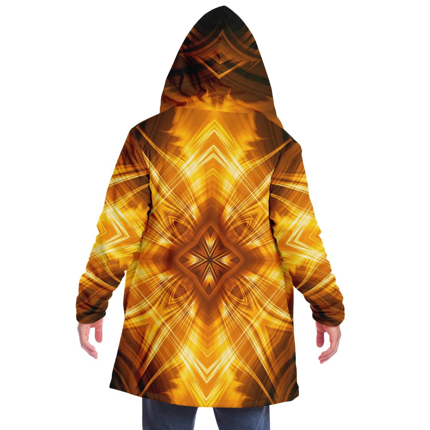 Gold Fire Cloak-Microfleece Cloak - AOP
