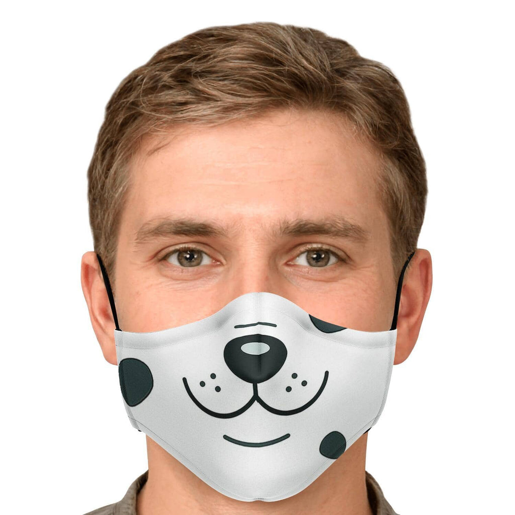 Spotted Doggie Face Mask-Fashion Face Mask - AOP