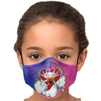 Axolitl the Partyin' Axolotl Printed Face Mask-Fashion Face Mask - AOP