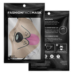 Dog Tongue Face Mask-Fashion Face Mask - AOP
