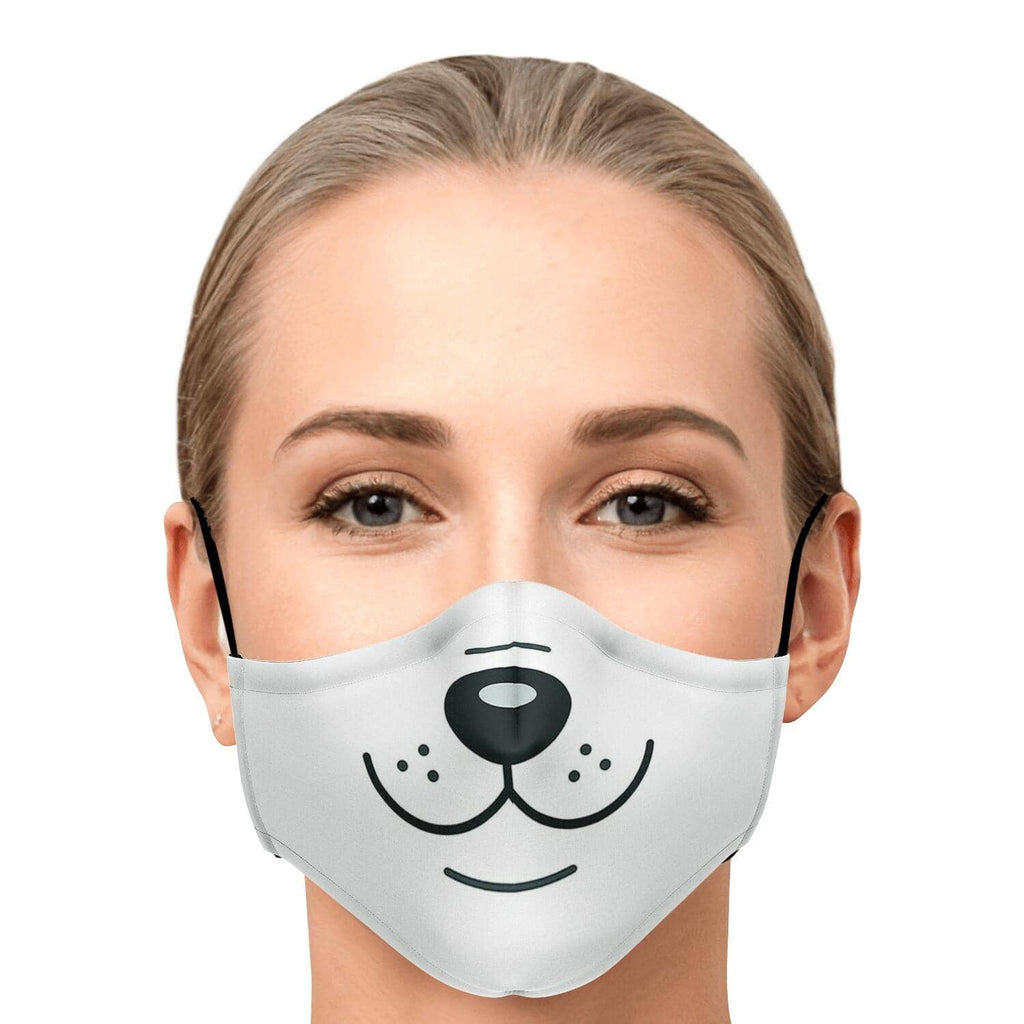 Doggie Smile Fask Mask-Fashion Face Mask - AOP