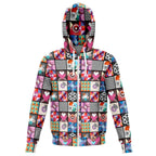 Watercolor Musicat Zip Hoodie-Hoodies