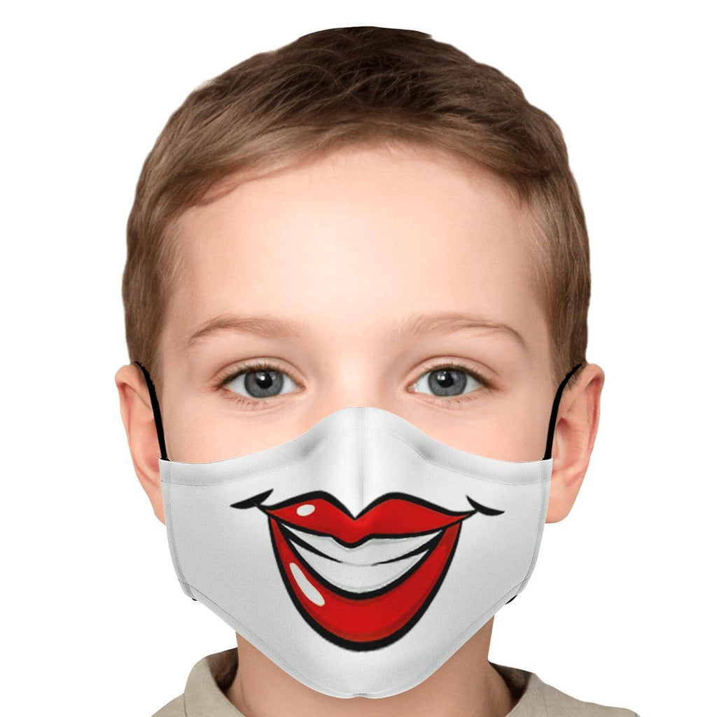 Big Smile Face Mask-Fashion Face Mask - AOP