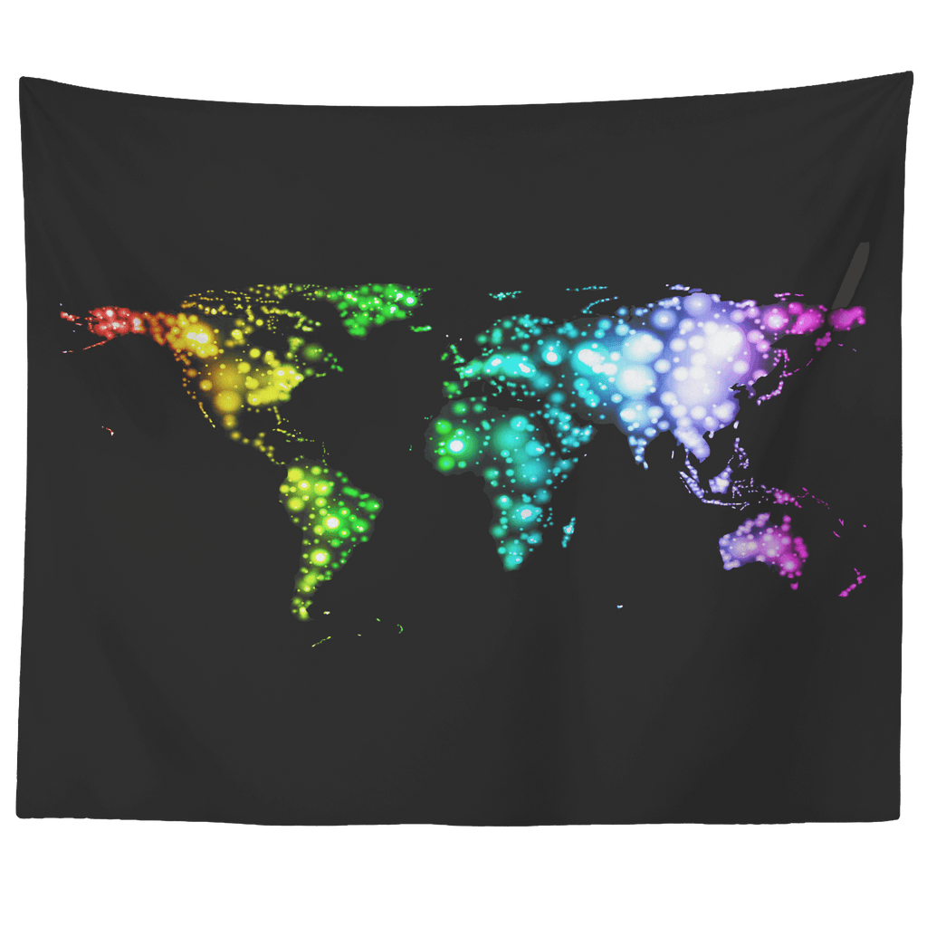 Rainbow World Tapestry-