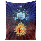 Manta Microfleece Sol e Lua Gatos