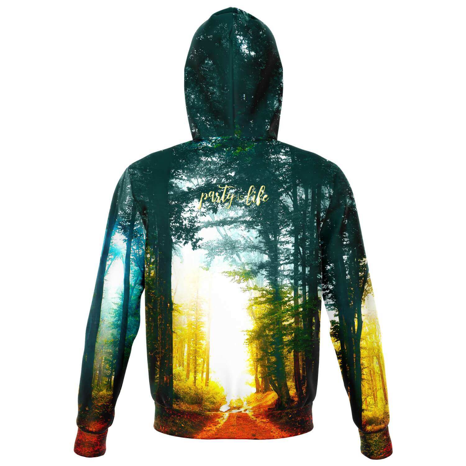 Forest Path Zip Hoodie-Hoodies