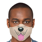 Dog Tongue Face Mask-Fashion Face Mask - AOP