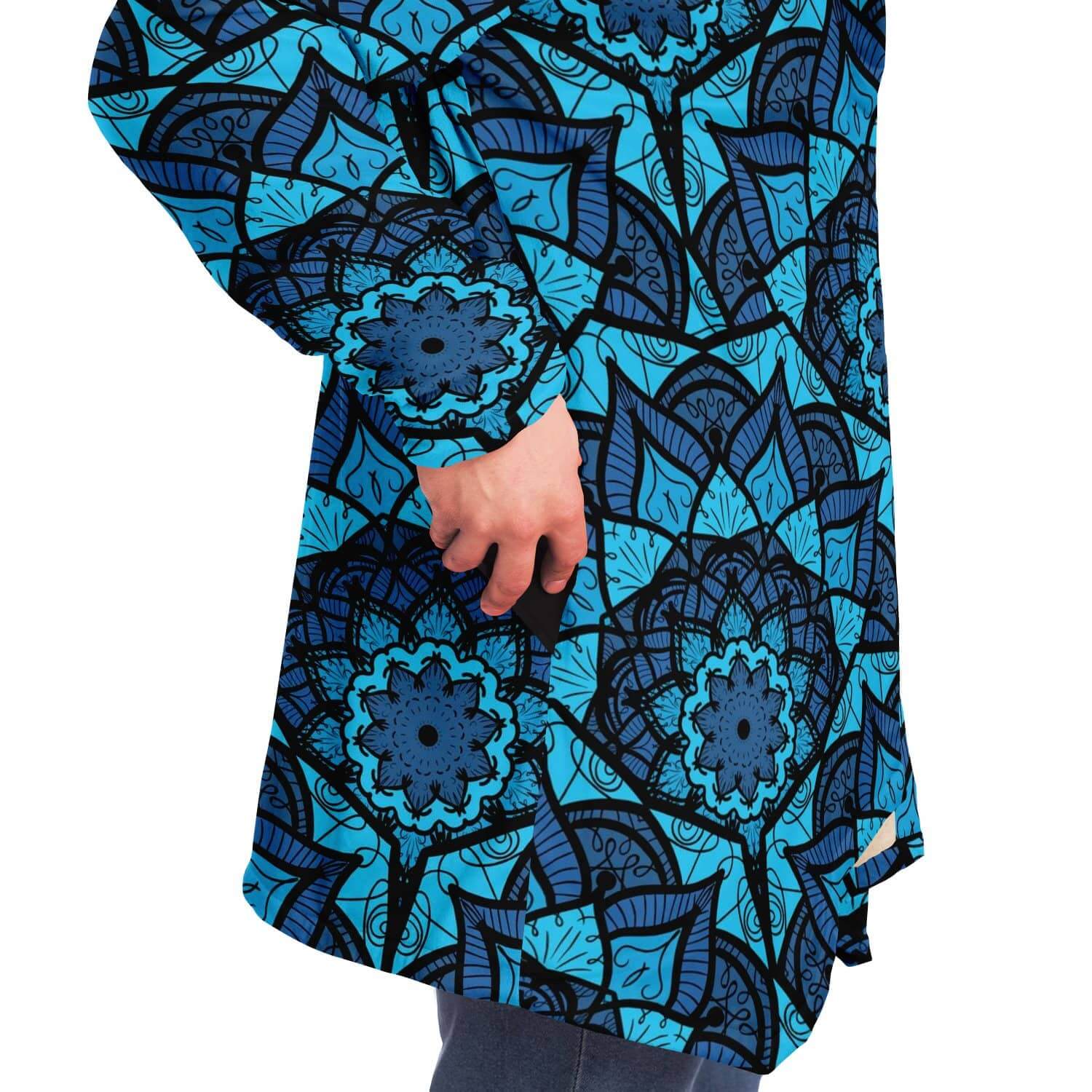 All Blue East Serenity Cloak-Microfleece Cloak - AOP