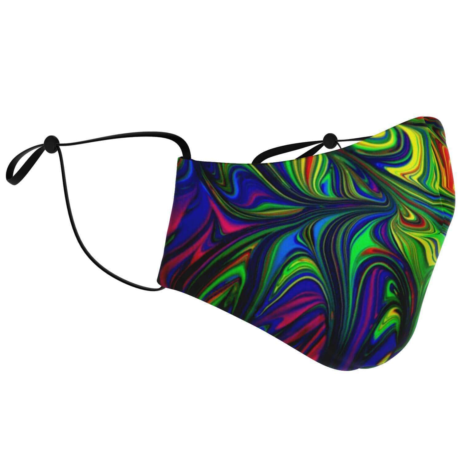 Abstract Colors Printed Face Mask-Fashion Face Mask - AOP