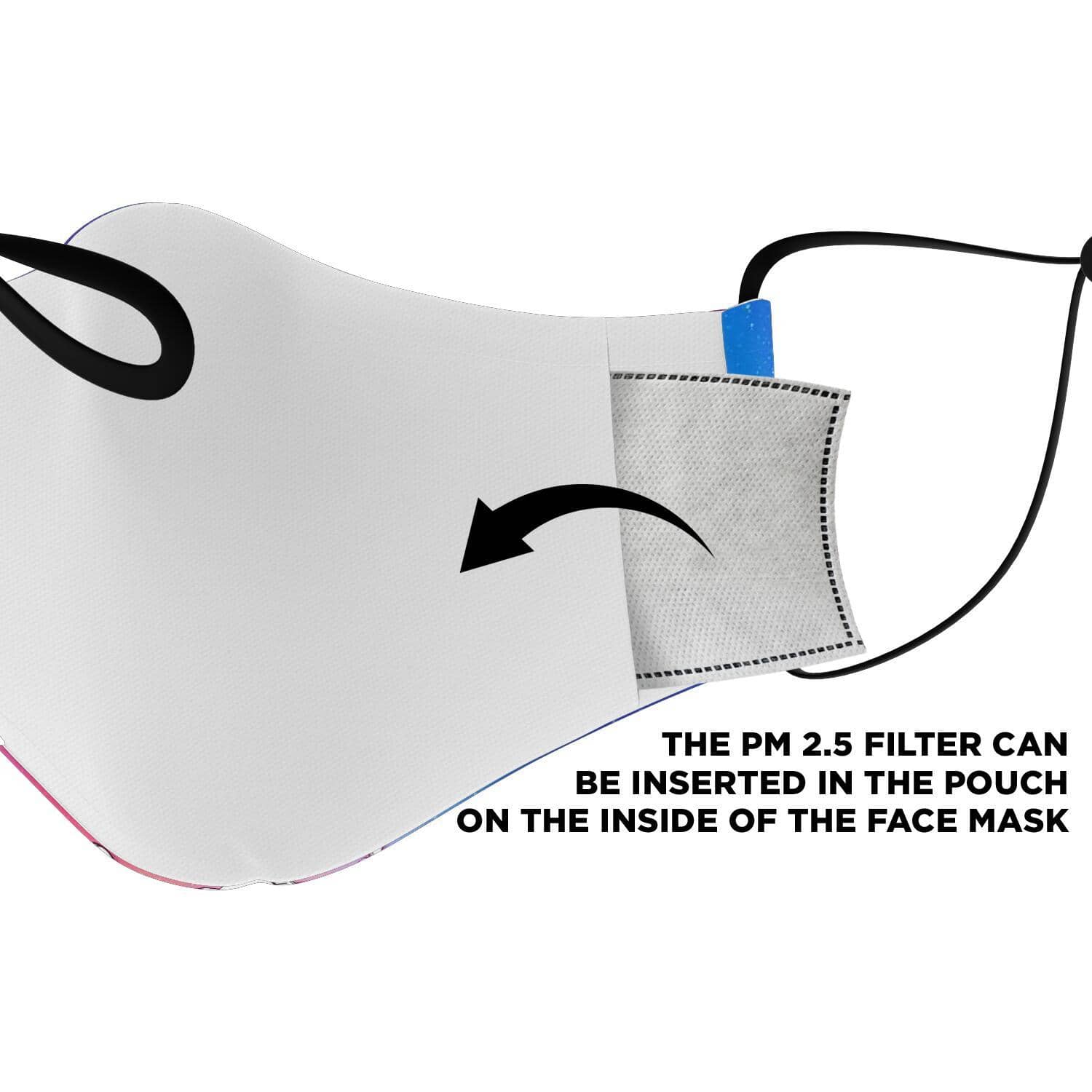 Axolitl the Partyin' Axolotl Printed Face Mask-Fashion Face Mask - AOP