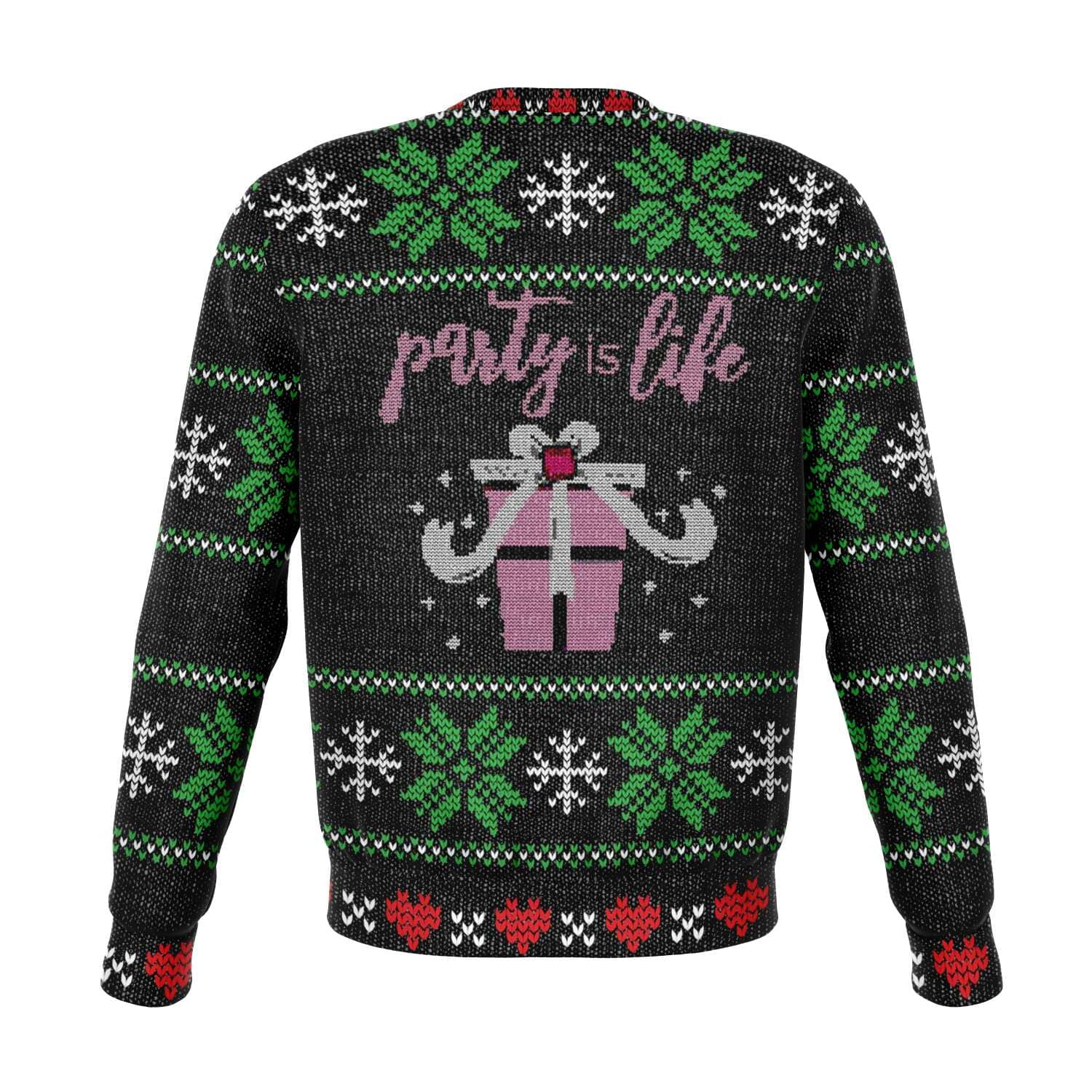 Black & Pink Gangsta Wrappa Ugly Christmas Sweater-Ugly Christmas Sweater