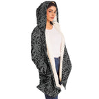 Metallic Mandala Sky Cloak-Microfleece Cloak - AOP