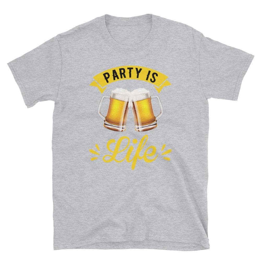 Beer Party is Life Unisex T-Shirt 2-Shirts & Tops