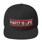 RUN Party is Life Snapback Hat-Head Gear