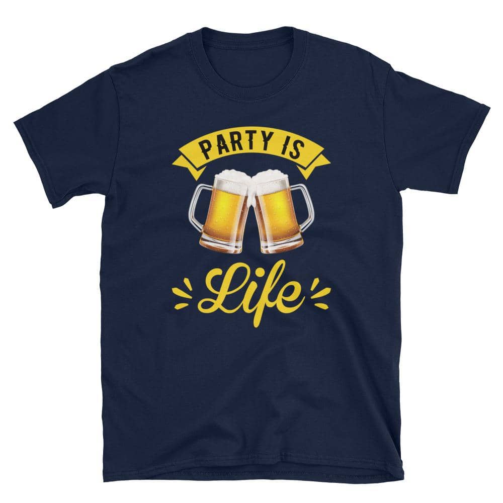 Beer Party is Life Unisex T-Shirt 2-Shirts & Tops