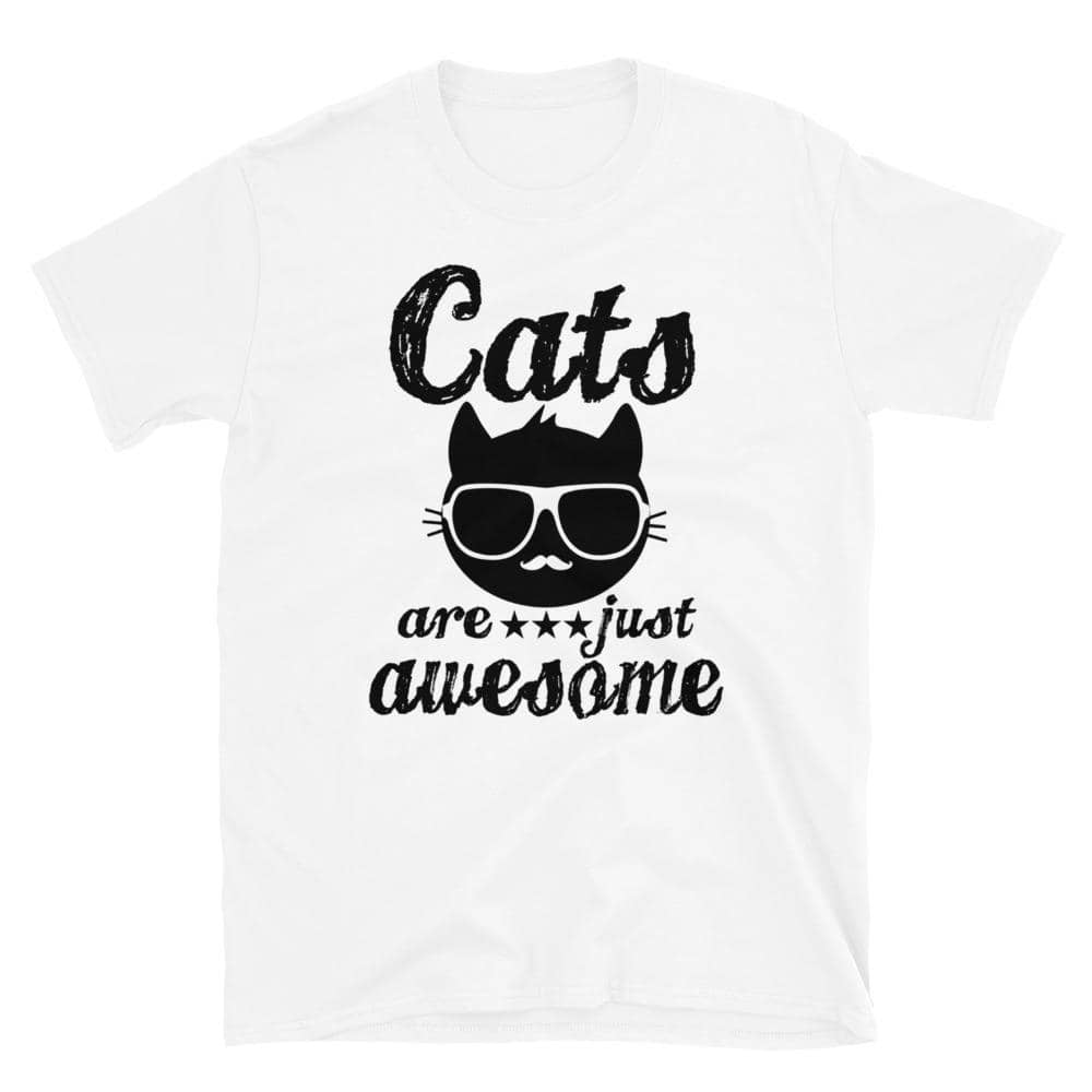 Awesome Cats Unisex T-Shirt-Shirts & Tops