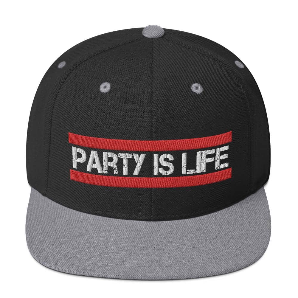 RUN Party is Life Snapback Hat-Head Gear
