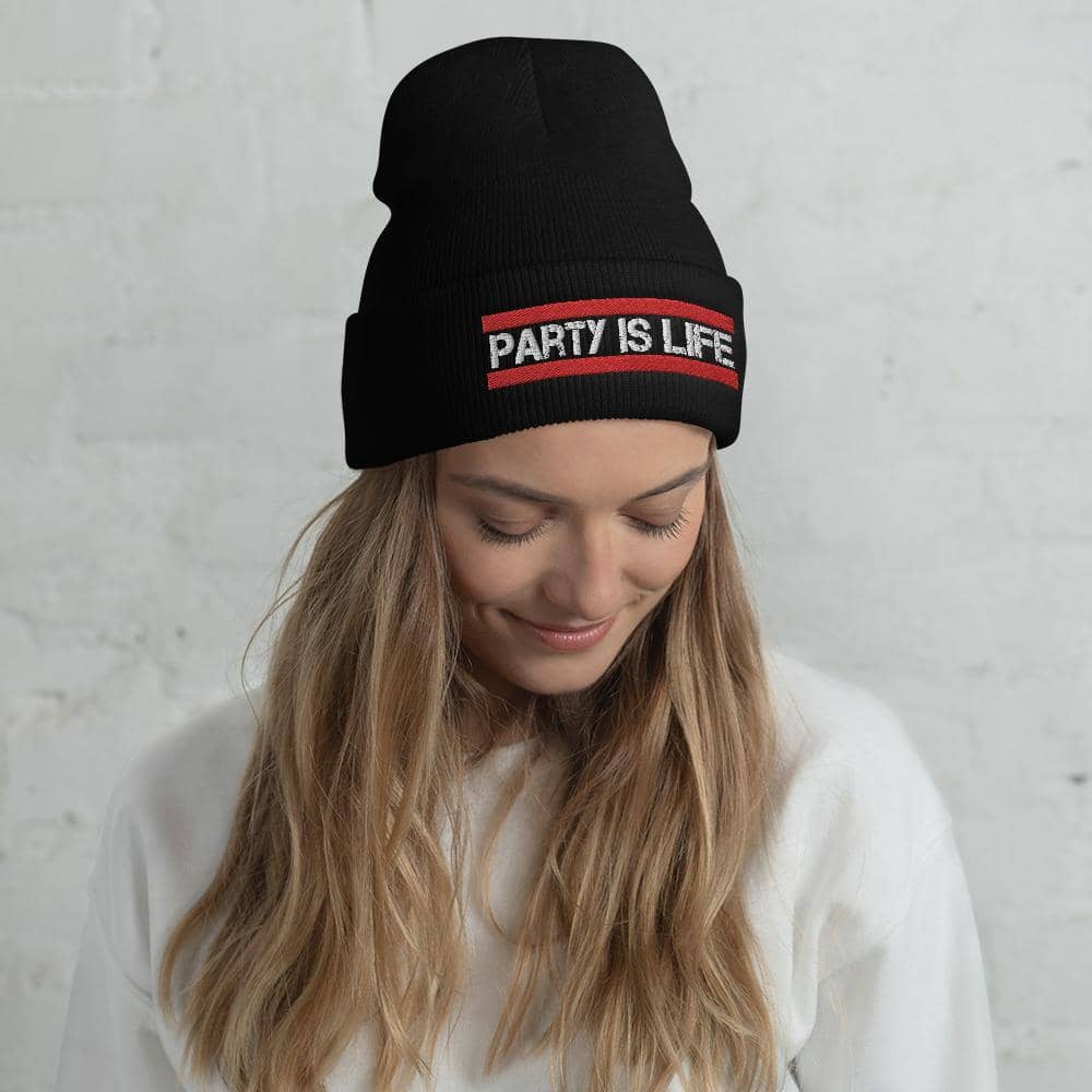 RUN Party is Life Cuffed Beanie-Head Gear