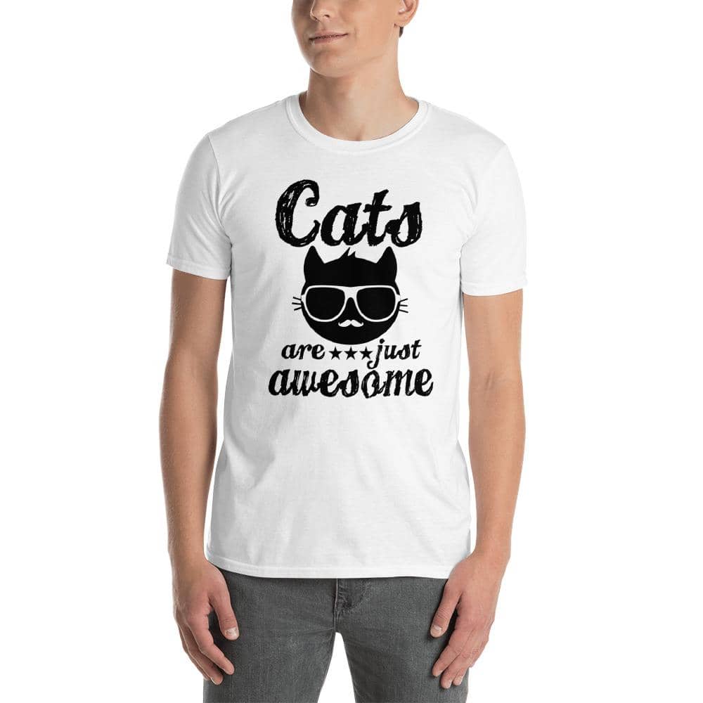 Awesome Cats Unisex T-Shirt-Shirts & Tops