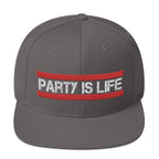 RUN Party is Life Snapback Hat-Head Gear