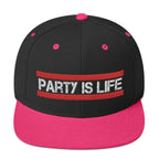 RUN Party is Life Snapback Hat-Head Gear