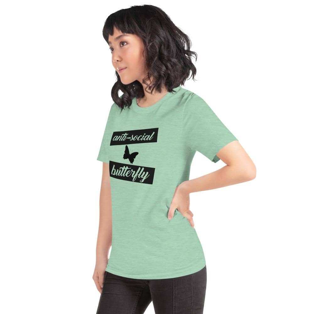 Anti Social Butterfly Short-Sleeve Unisex T-Shirt-Shirts & Tops