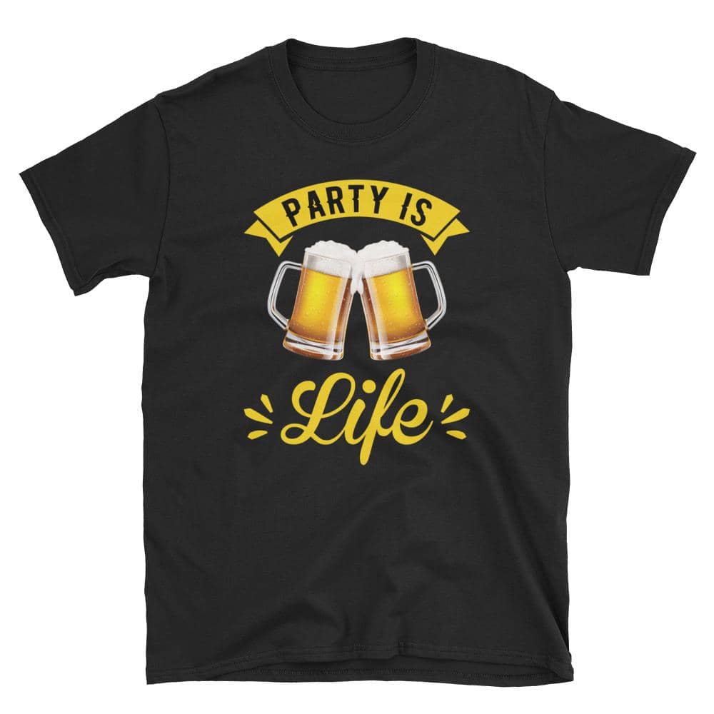 Beer Party is Life Unisex T-Shirt 2-Shirts & Tops
