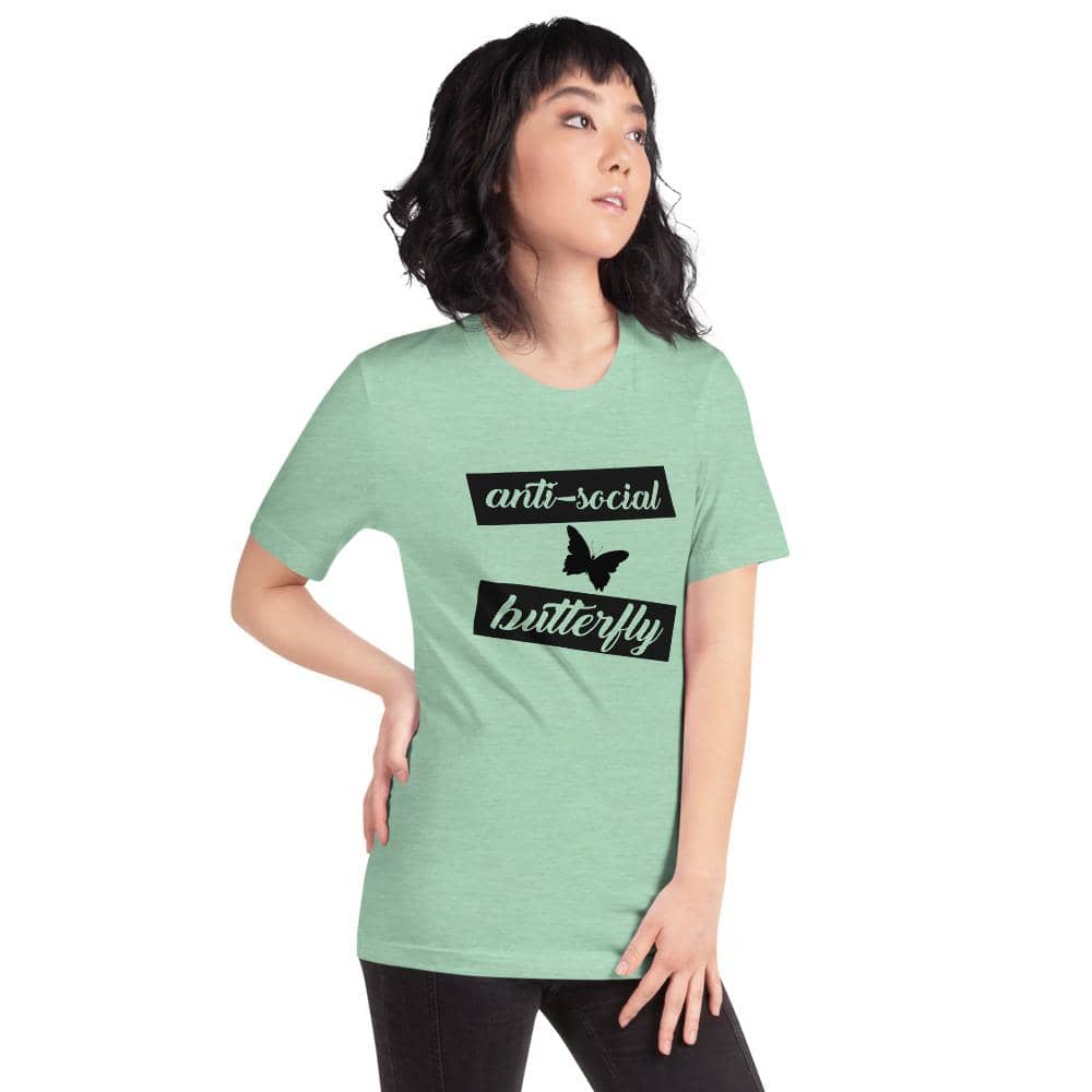 Anti Social Butterfly Short-Sleeve Unisex T-Shirt-Shirts & Tops
