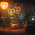 Clear Lensed Heart Diffraction Glasses-Head Gear