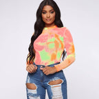 Long Sleeve Rainbow Tie Dye Bodysuit