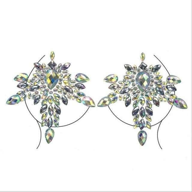 Crystal Nipple/Breast Pasties-Festival Wear