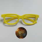 Clear Lensed Heart Diffraction Glasses-Head Gear