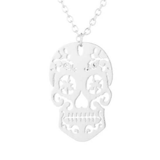 Sugar Skull Necklace-Jewelry