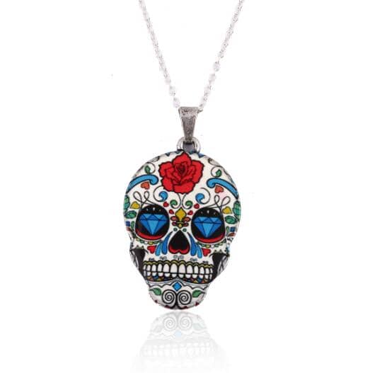 Sugar Skull Necklace-Jewelry