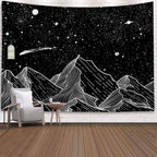 Starry Mountains Tapestry-Decorative Tapestries