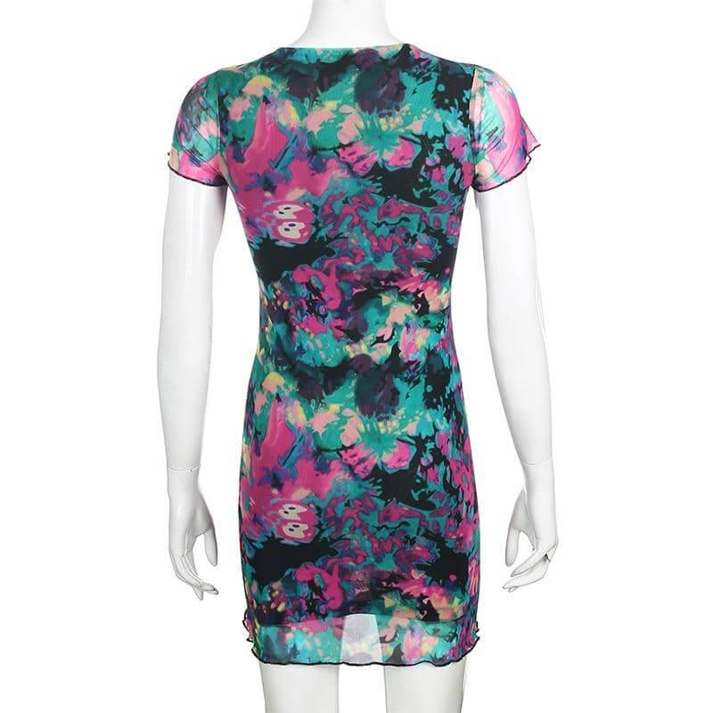 Tie Dye Butterfly Print-Festival Wear