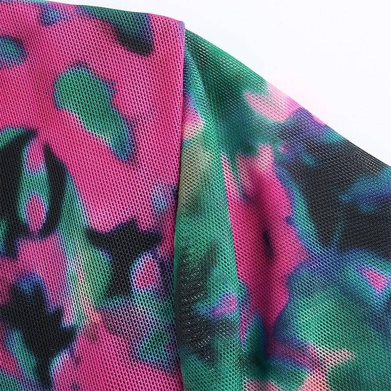 Tie Dye Butterfly Print-Festival Wear