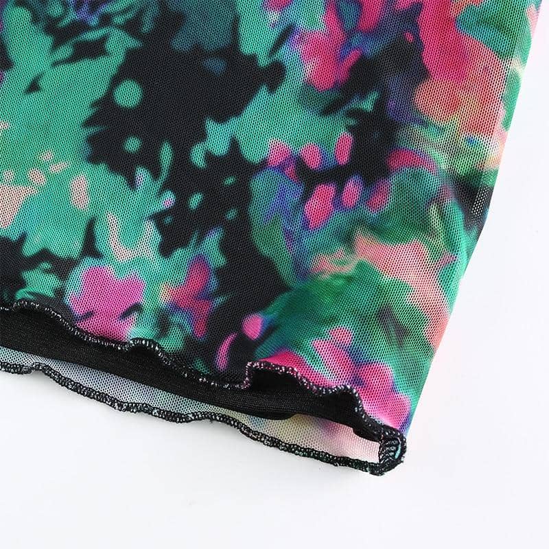 Tie Dye Butterfly Print-Festival Wear