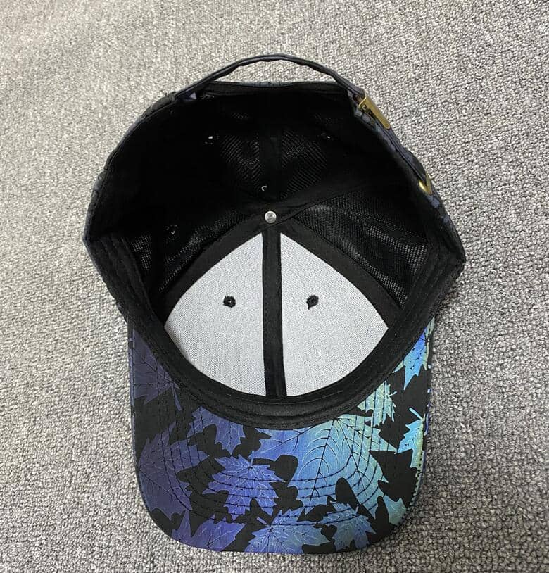 Reflective Maple Leaf Baseball Cap-Head Gear