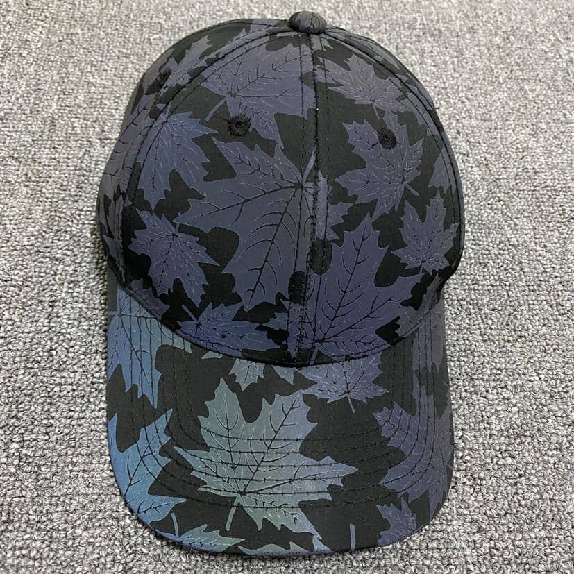 Reflective Maple Leaf Baseball Cap-Head Gear