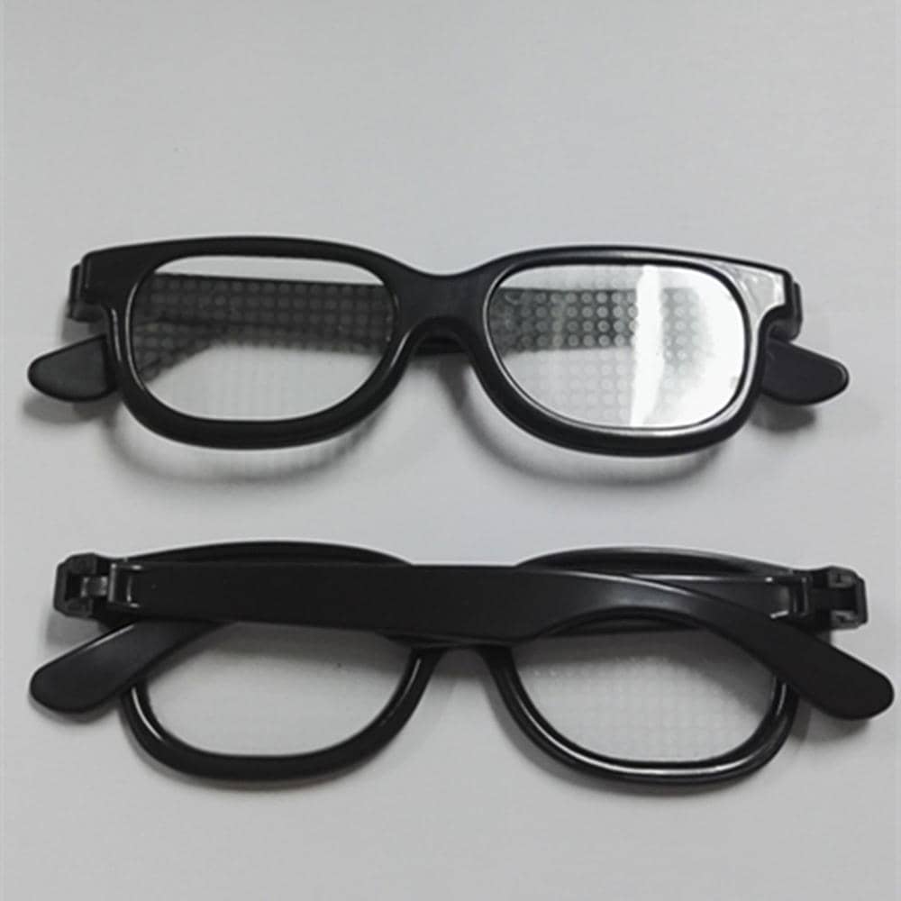 Clear Lensed Heart Diffraction Glasses-Head Gear