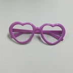 Clear Lensed Heart Diffraction Glasses-Head Gear