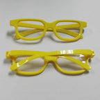 Clear Lensed Heart Diffraction Glasses-Head Gear