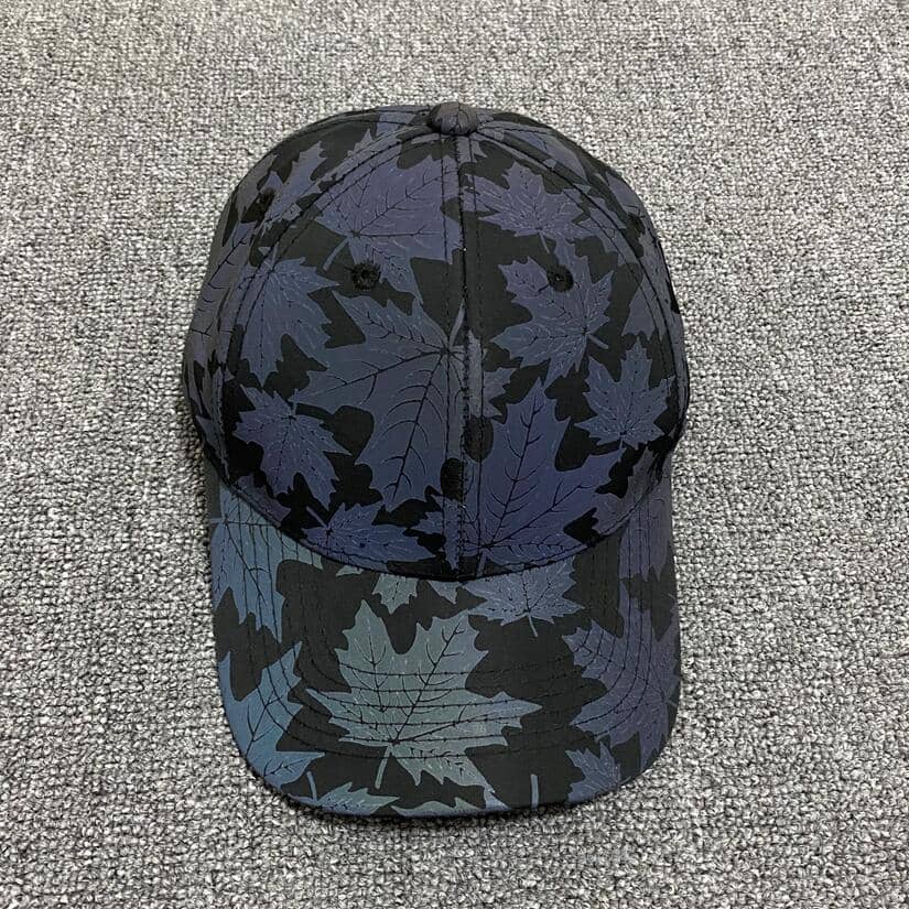 Reflective Maple Leaf Baseball Cap-Head Gear