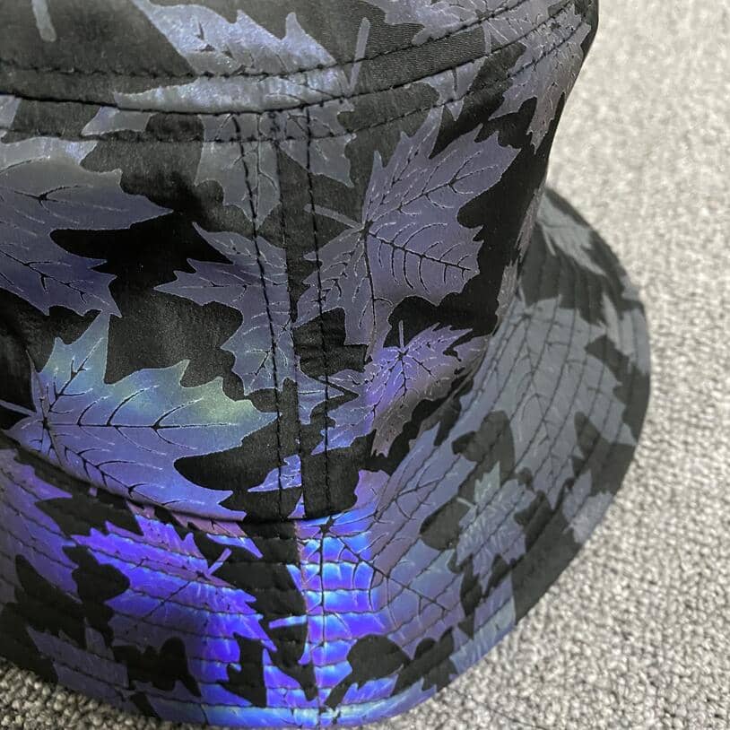 Reflective Maple Leaf Bucket Hat-Head Gear